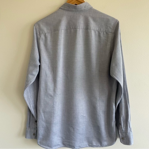 Ted Baker London Men's Button-Up Shirt Blue Size 3 (Medium) - Picture 4 of 11